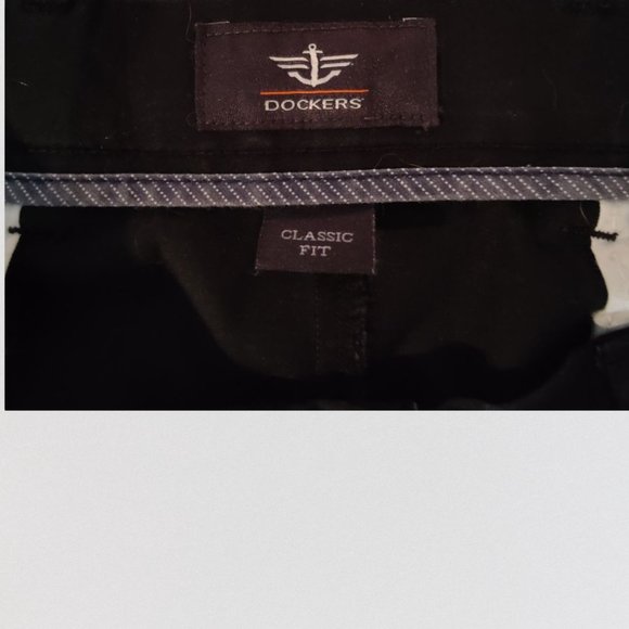 Docker Classic Fit Pleated Mens Pants Black - Picture 6 of 11